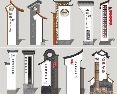  固始美丽乡村标识标牌有哪些分类？